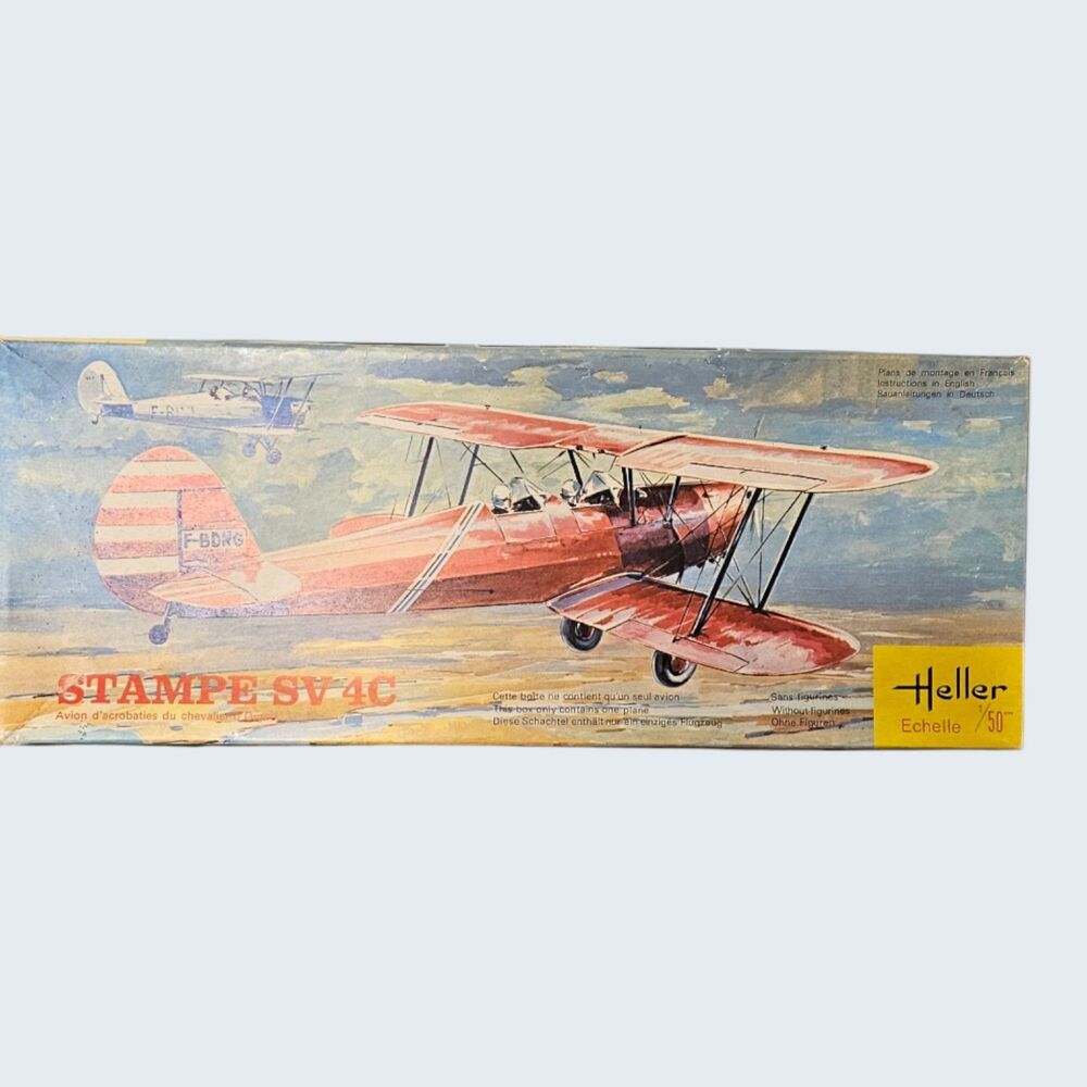 Model Airplane by Heller Stampe SV4C -- ITEM #4054